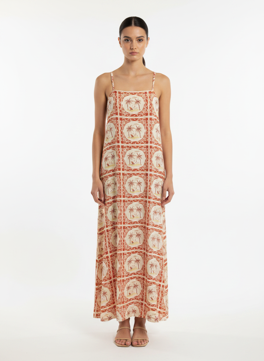 Vestido Maxi Viscose - FARM / PP