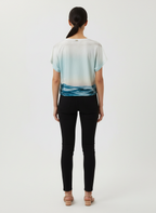 Blusa Cropped Estampa Oceano - A. Cult/36