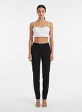 Blusa Cropped Bustiê Franzido Algodão - 3 / P