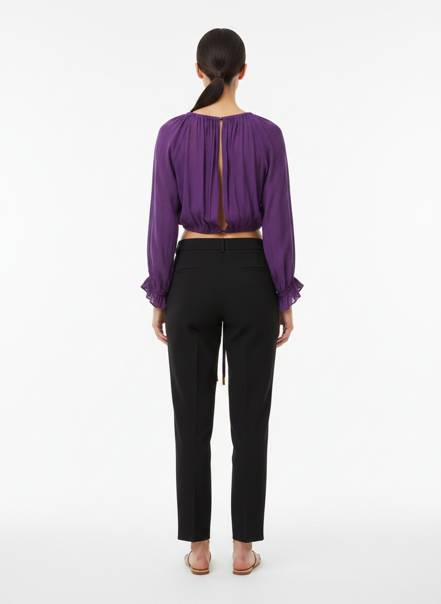 Blusa Cropped Crepe - ANIMALE / 40