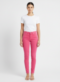 Calça Skinny Veludo Rosa - Canal/36