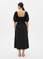 Vestido Midi Preto Cut-out Versátil - FARM / P