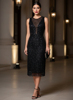 Vestido Paetê Tule - COLCCI / P