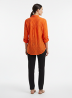 Camisa Broderie Anglaise Laranja - ESPAÇO LOVE / M