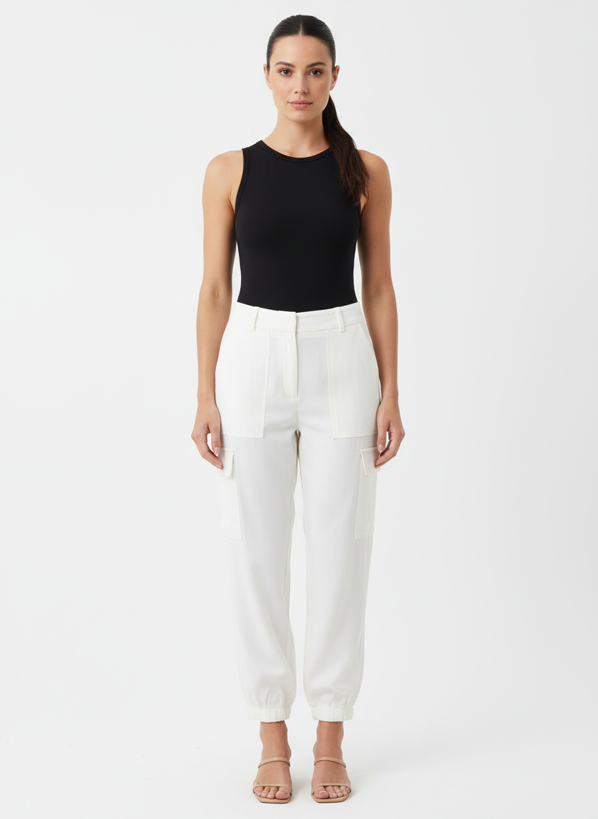 Calça Cargo Branca - Canal/P