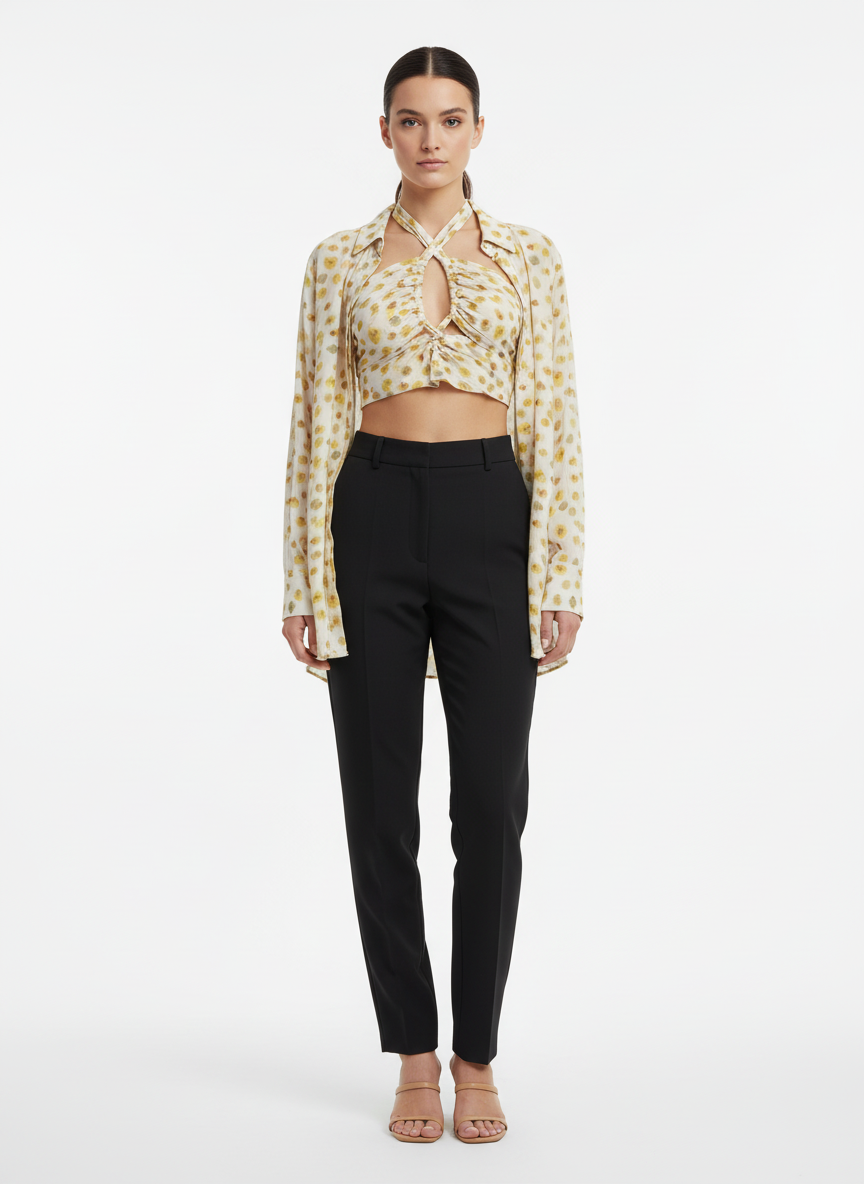 Conjunto Cropped e Camisa Estampado - Animale/38