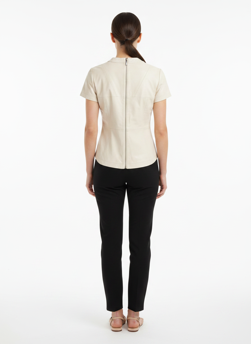 Blusa Couro Sintético - VEROSENSO / 38