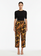Calça Pantacourt Estampada Tropical - FARM / M