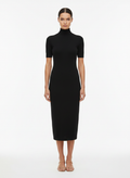Vestido Midi Malha Gola Alta - UNDERFLOOR / M