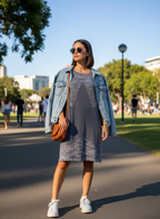 Vestido Curto de Malha com Estampa Abstrata - DRESS TO / P