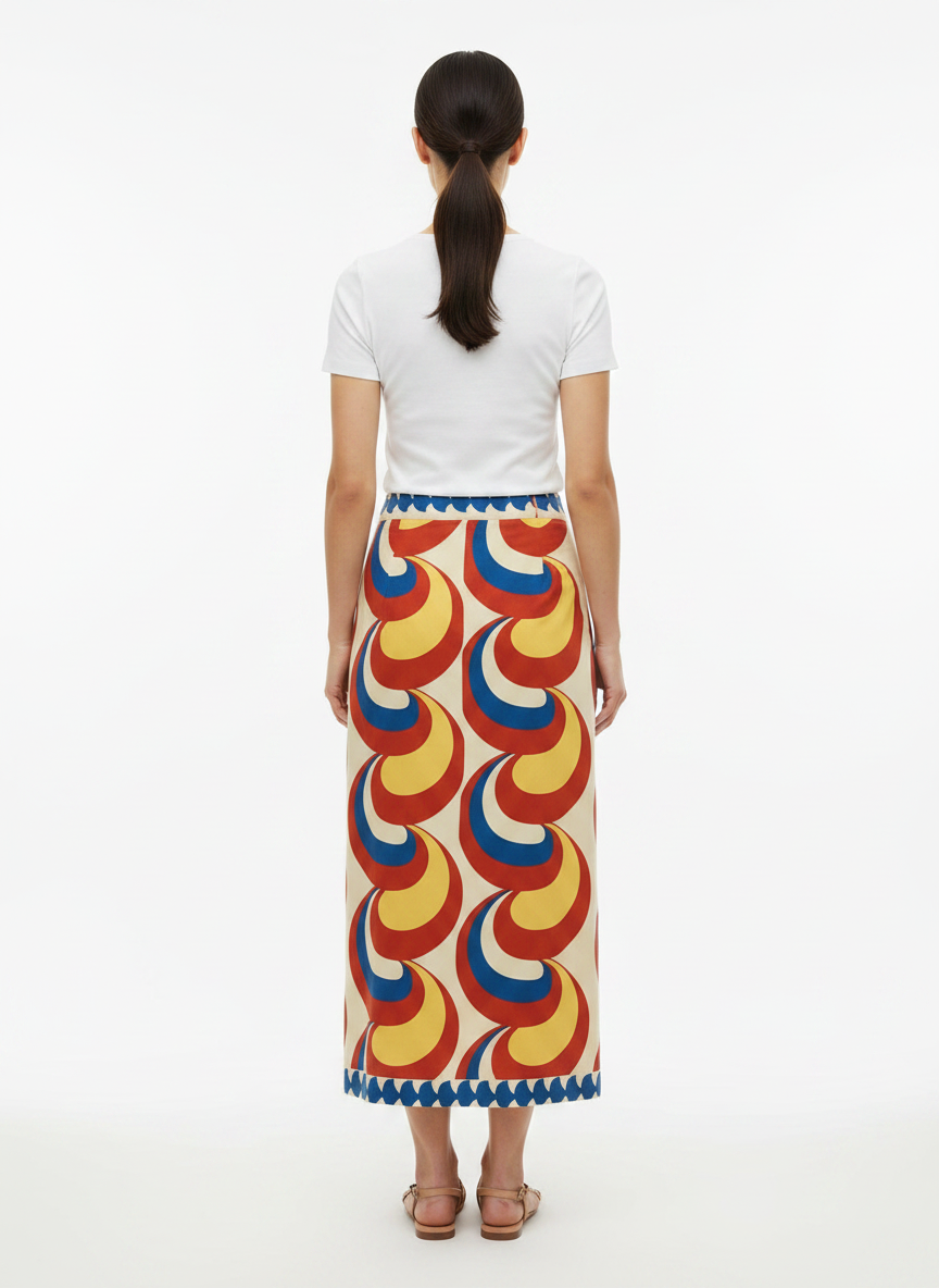 Saia Midi Viscose - TOTEM / M