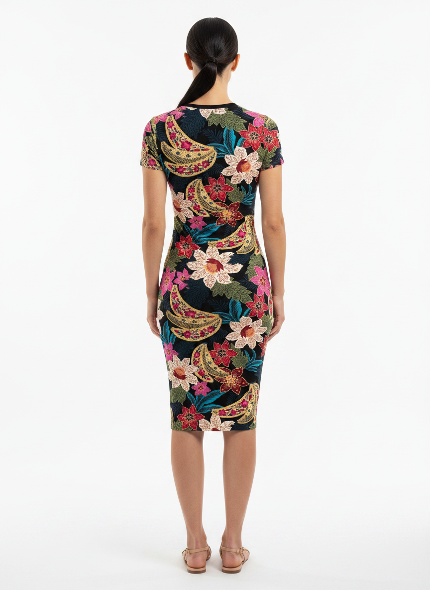 Vestido Curto Estampado Floral e Paisley - FARM / P