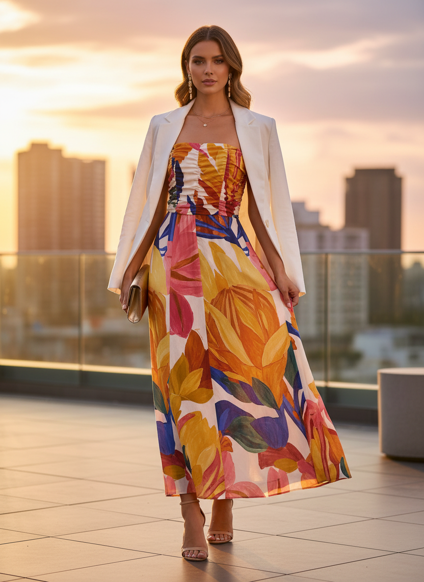 Vestido Maxi Viscose - FARM / P