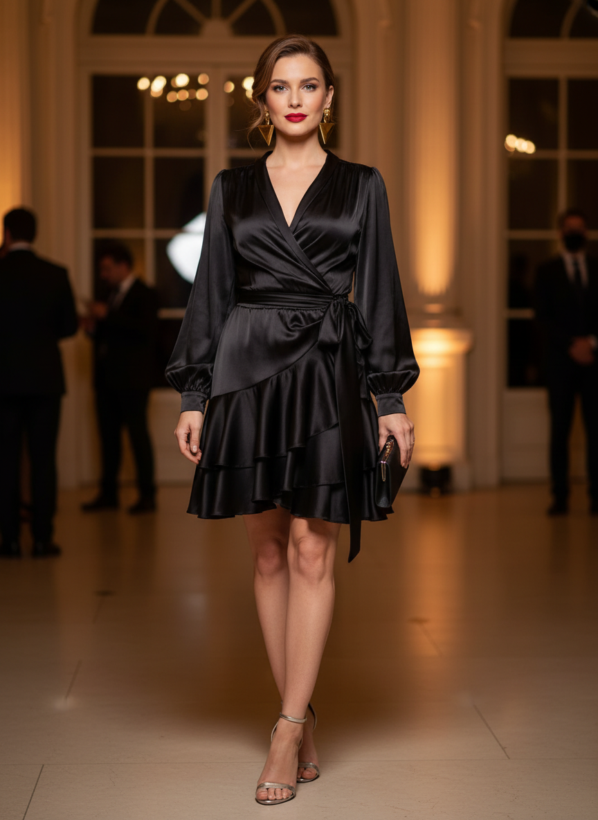 Vestido Cetim - PAT BO / 42