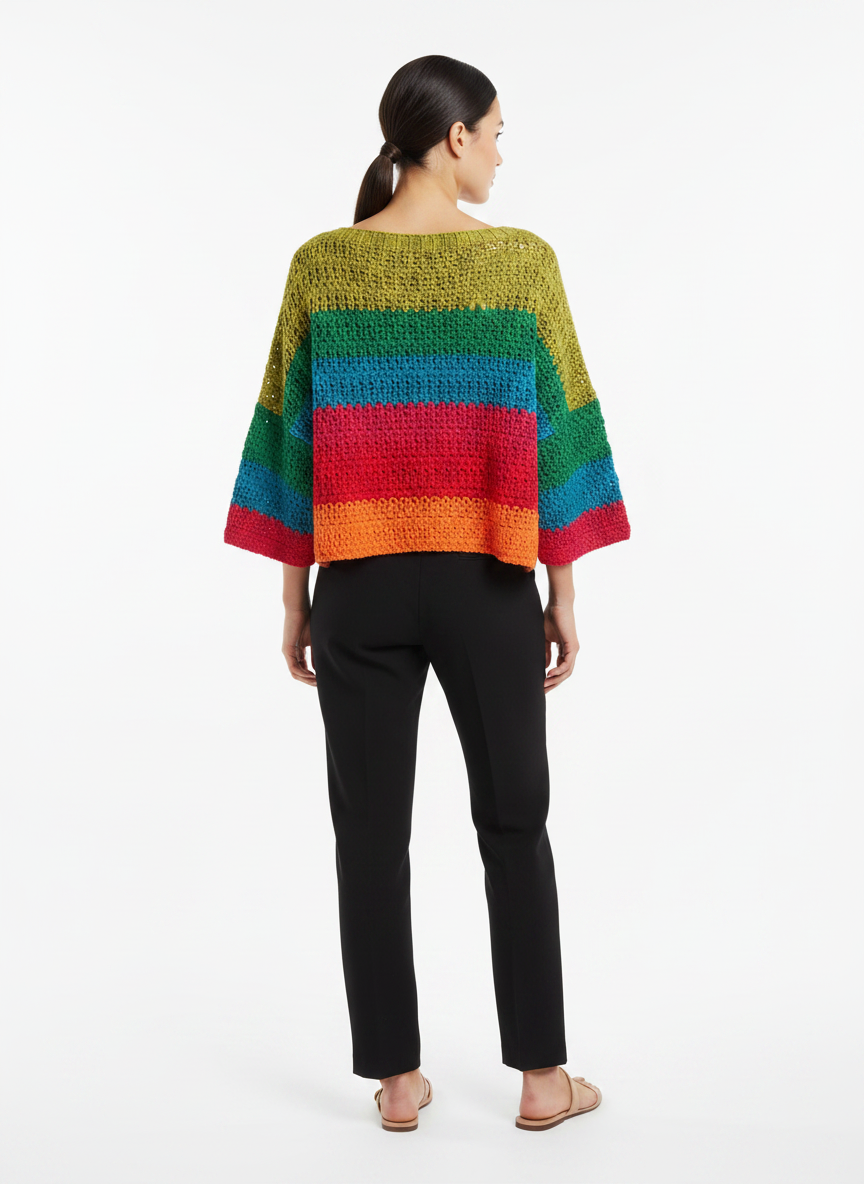 Blusa Cropped Tricô - VIVIANE FURRIER / P