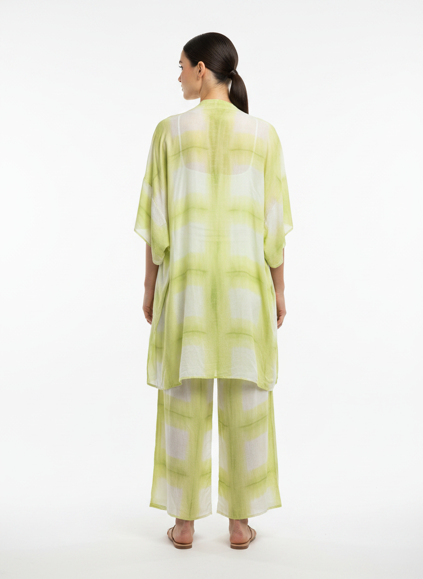 Conjunto Kimono e Maxi Saia Viscose Tie-Dye - DRESS TO / M