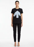 Camiseta Estampada em Algodão com Design Geométrico - Uptshirt / P