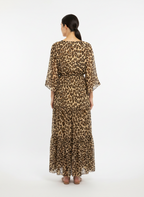 Vestido longo animal print manga fluída - Animale/40