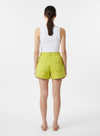 Shorts Jeans com Botões Frontais Verde Lima - Animale/36