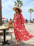 Vestido Floral Cut-Out Maxi - FARM / G