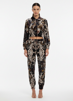 Conjunto de Veludo Estampado - Caos/M