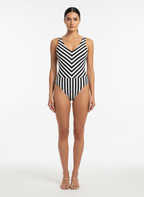 Body Feminino Listrado Chevron - Shii / M