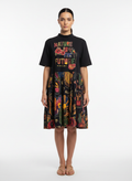 Vestido Curto Estampado Tropical Gola Alta - FARM / P
