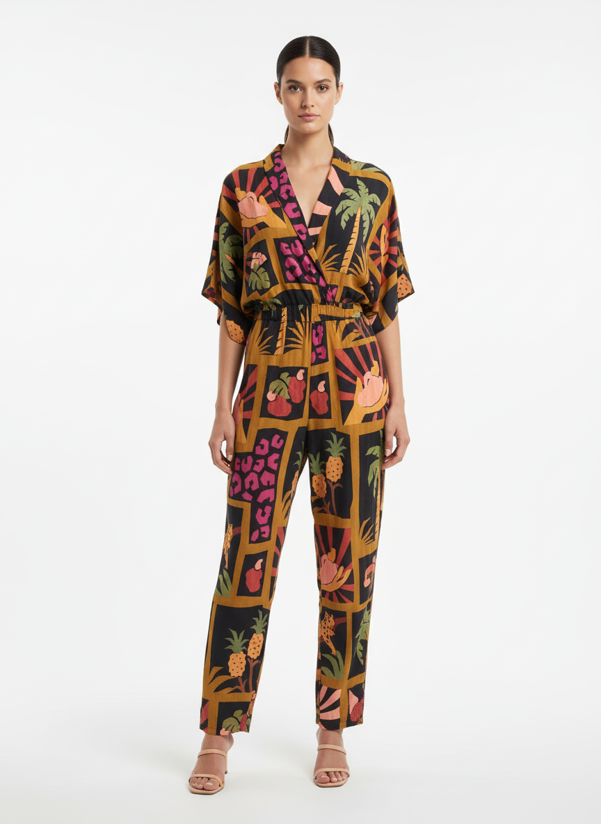 Macacão Tropical Viscose Estampado - Farm / M