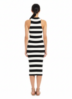 Vestido Midi Tricô Listrado - Animale/P
