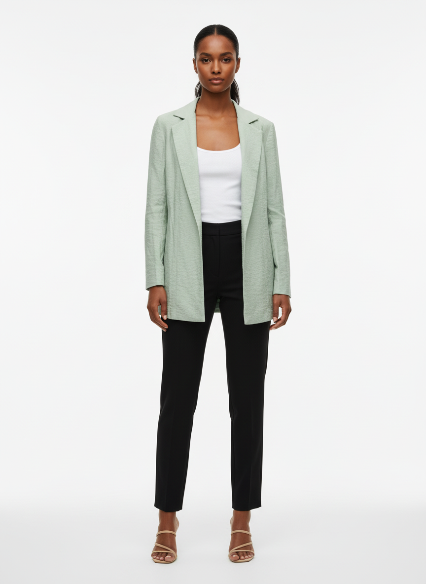 Blazer Verde Menta Texturizado P