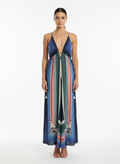 Vestido Maxi Fluido Estampado Ombré - FARM / M