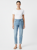 Calça Jeans CAOS Paper Bag com Cinto