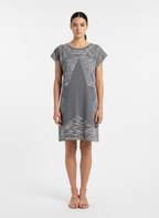 Vestido Túnica Conforto Estampa Abstrata - DRESS TO / P