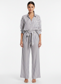 Conjunto Listrado Camisa e Calça Viscose - LADY ROCK / M