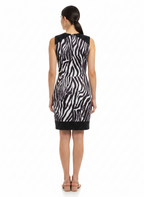 Vestido Zebra Curto com Bordados - AMBICIONE / M