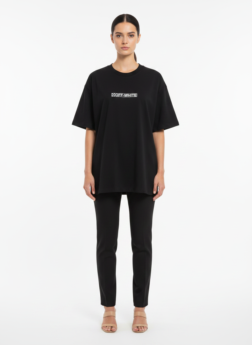 Camiseta Algodão - OFFWHITE / G