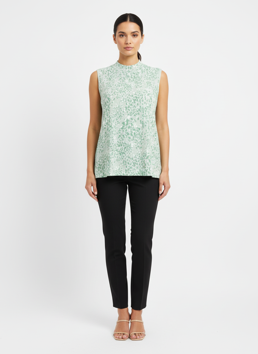 Blusa sem manga estampada verde - LAFORT | M
