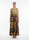 Vestido Maxi Tropical Estampado - FARM / P