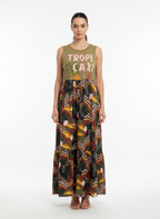 Vestido Maxi Tropical Estampado - FARM / P