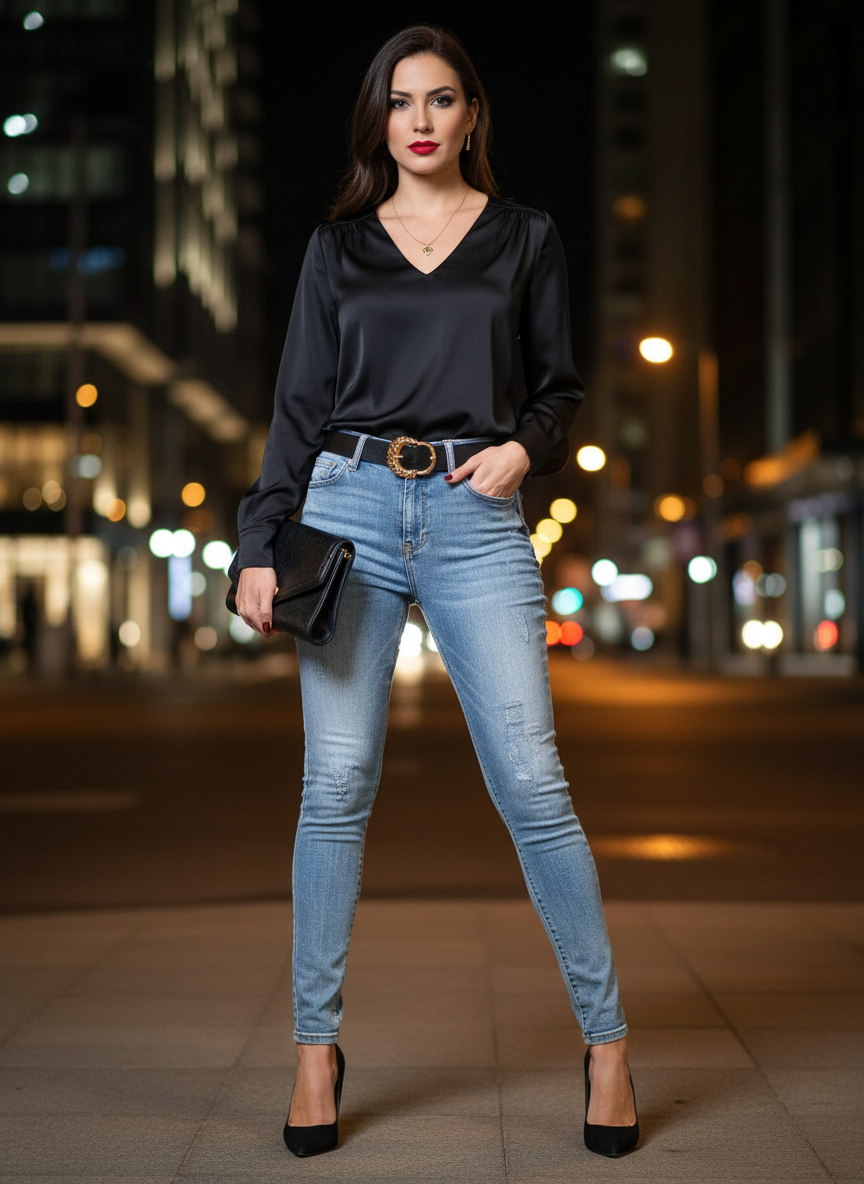 Calça Jeans Skinny Destroyed Lavagem Clara - OH BOY! / 36