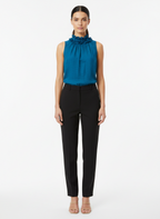 Blusa Gola Franzida Sem Mangas - Skunk / 36