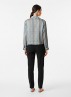 Blusa Listrada Viscose - SKUNK / 40