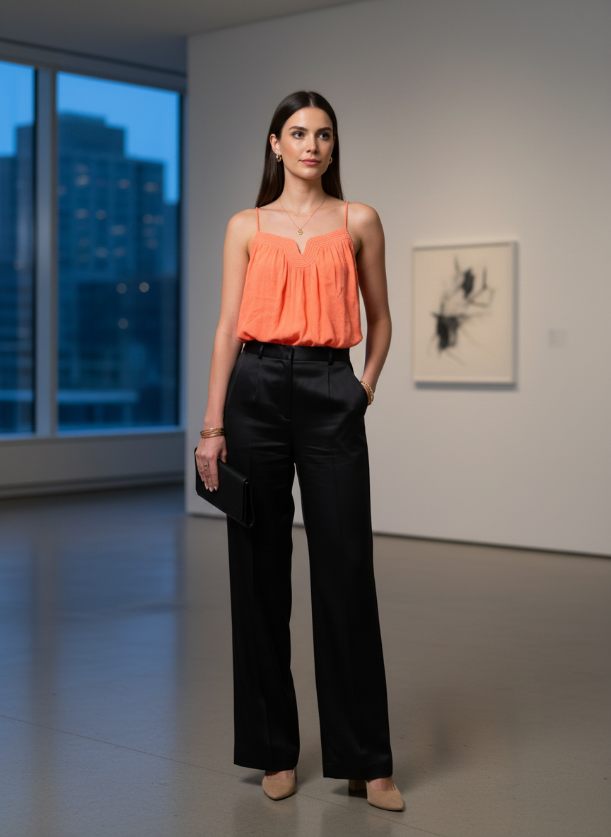 Blusa Leve Alças Detalhe V - ANIMALE / 40