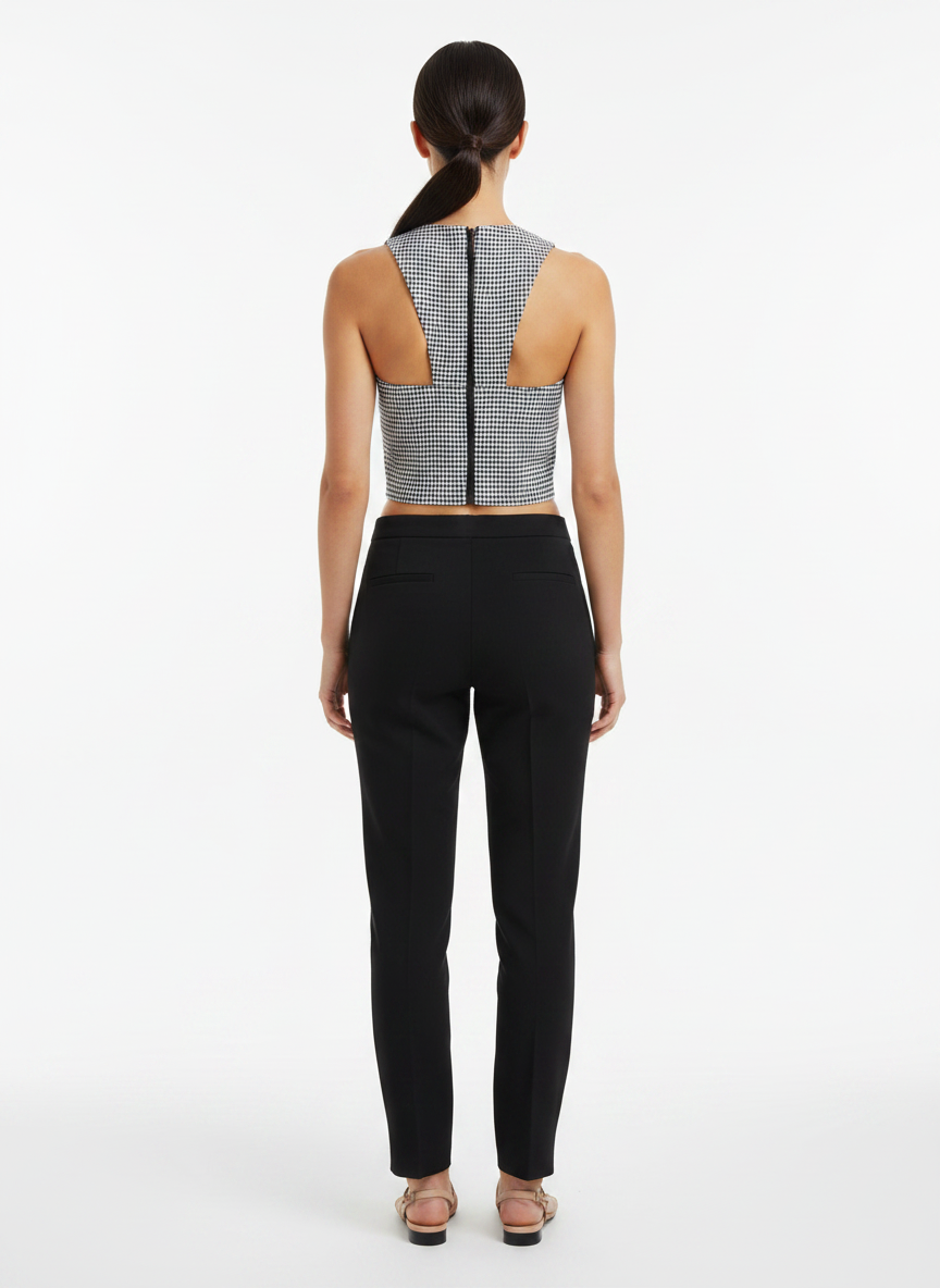 Blusa Cropped Gingham Halterneck - Alphorria / 40