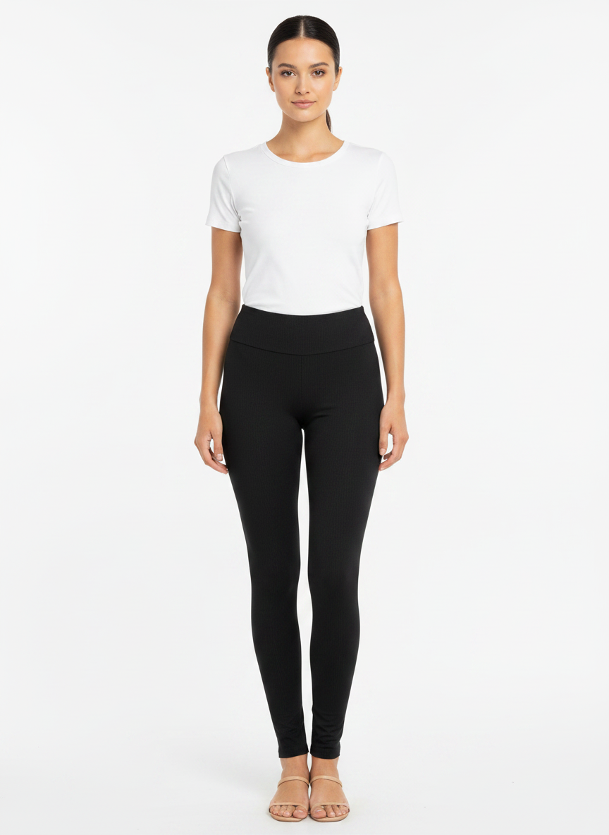 Calça legging A.Sync cós elástico abertura calcanhar preta - ANIMALE | M
