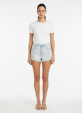 Shorts Jeans Bordado Detalhe Mandala Lavagem Clara - DRESS TO / 36