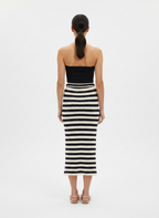 Saia Midi Tricot Listrada Casual Chic - NEXO / U