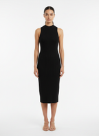 Vestido Midi Canelado Gola Alta - DRESS TO / M