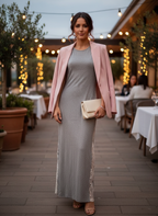Vestido Maxi Malha Cinza - DRESS TO / P