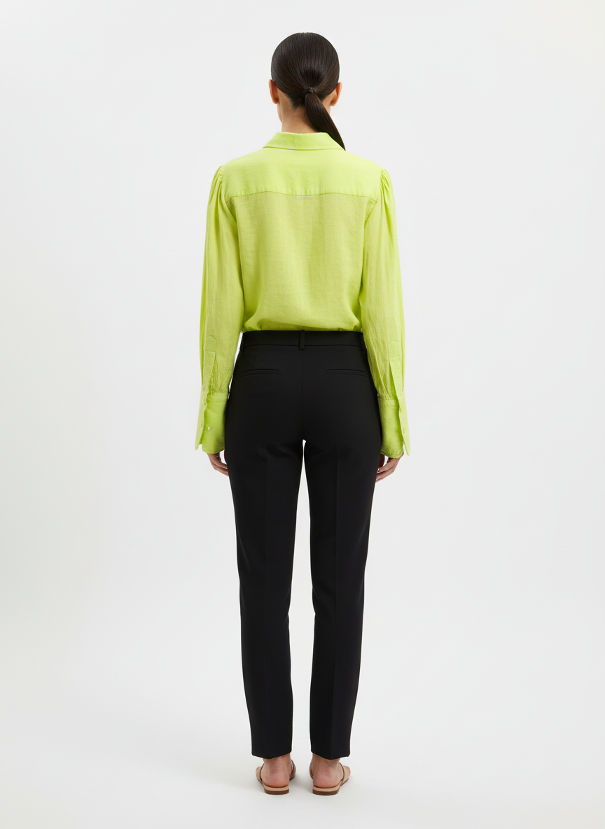 Blusa Cropped Manga Bufante Lima - Animale / P